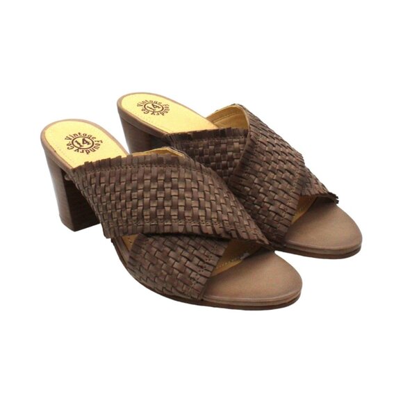 Vintage Foundry Co Women Taupe Heels - Picture 1 of 8